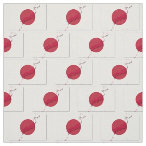 JAPAN Flag Map Outline Fabric
