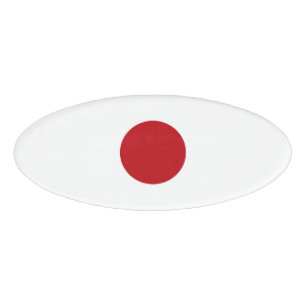 Japan flag name tag