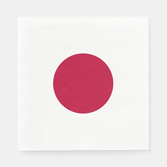 Japan Flag Napkins (Front)