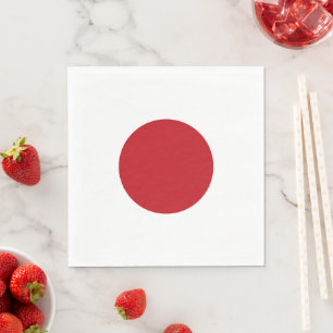 Japan flag napkins