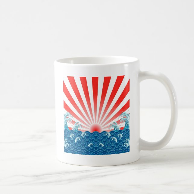 Japan Flag - NIPPON Coffee Mug (Right)