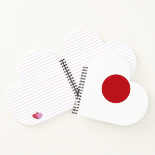 Japan flag notebook