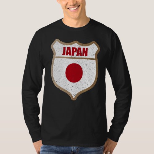 Japan Flag Patch For Japanese And Who Love Japan T_Shirt