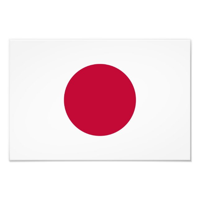 Japan Flag Photo Print (Front)