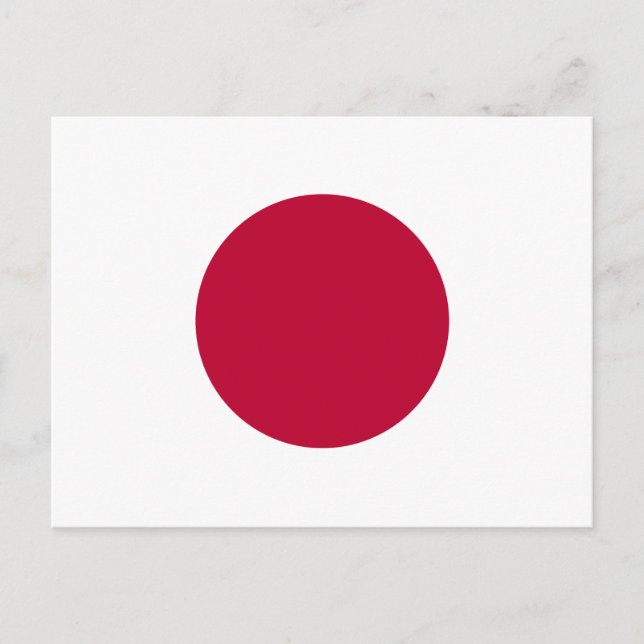 Japan Flag Postcard (Front)