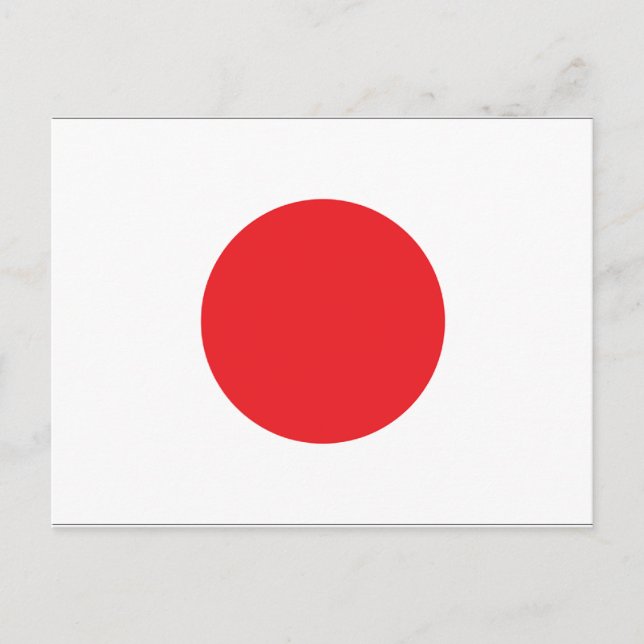 Japan Flag Postcard (Front)
