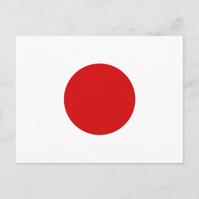 Japan Flag Postcard (Front)