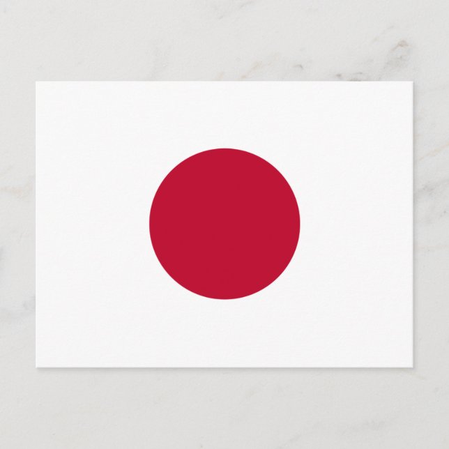 Japan Flag Postcard (Front)