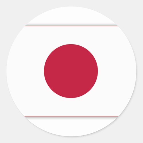 Japan Flag Products Classic Round Sticker
