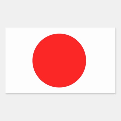 Japan Flag Rectangular Sticker