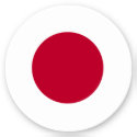 Japan Flag Round Sticker