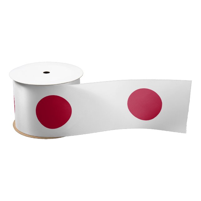 Japan Flag Satin Ribbon (Spool)