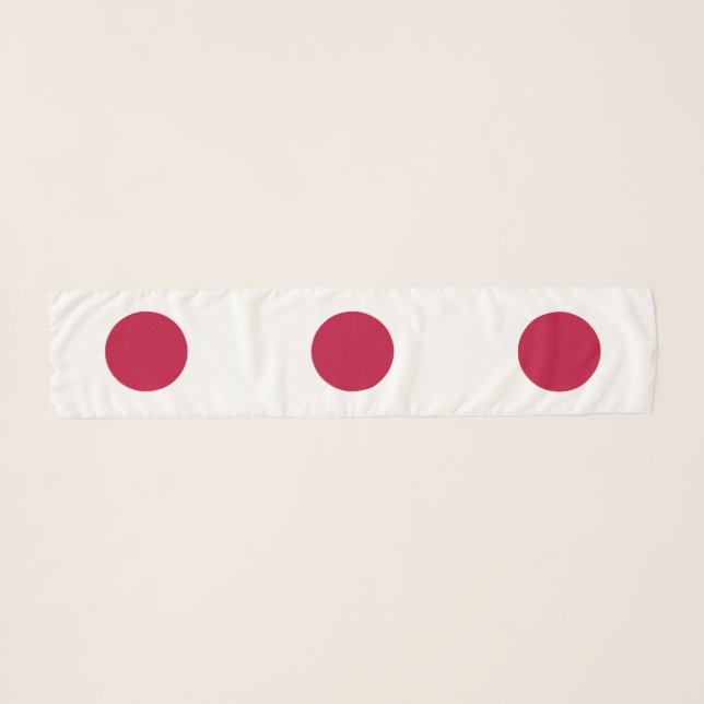 Japan Flag Scarf (Front (Horizontal))