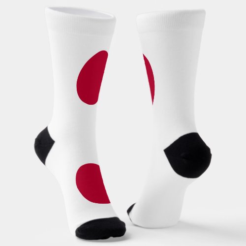 Japan Flag Socks