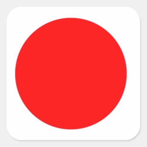 Japan Flag Square Sticker