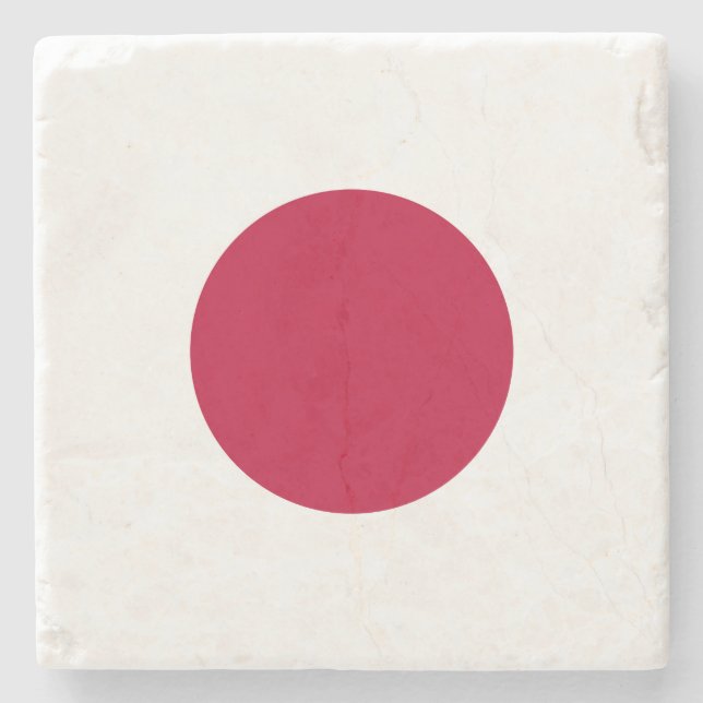 Japan Flag Stone Coaster (Front)
