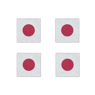Japan flag stone magnet