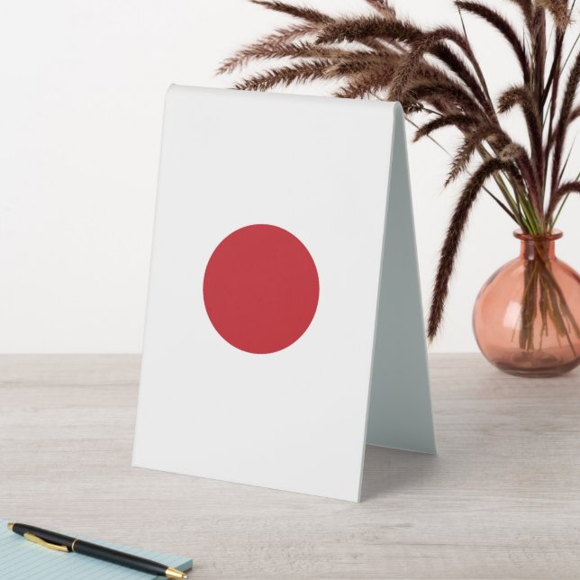 Japan flag table tent (In SItu (Table))
