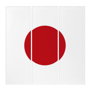 Japan flag triptych