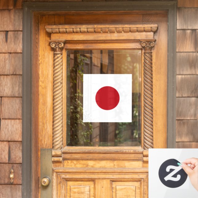 Japan flag window cling (Home Door)
