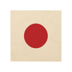 Japan flag wood wall art