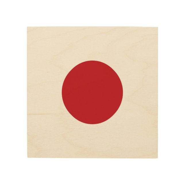 Japan flag wood wall art (Front)