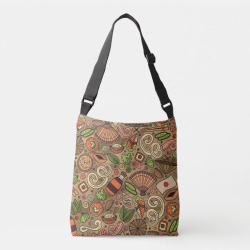 Japan Food Cute Hand Drawn Crossbody Bag