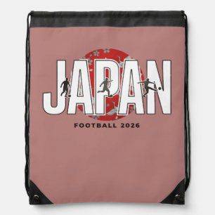 Japan Football 2026 Fan Support Soccer Design Drawstring Bag