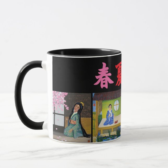 Japan - four seasons mug (Left)