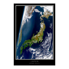 Japan From Space Poster
