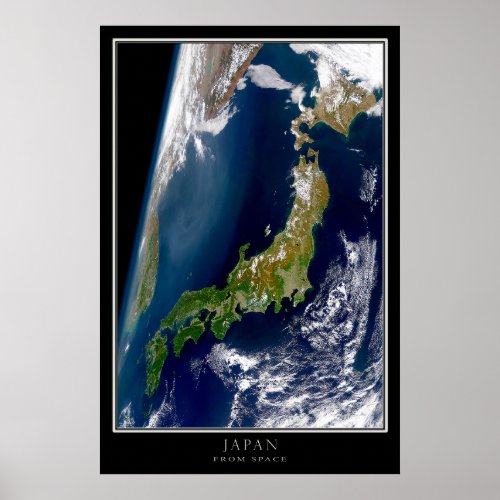 Japan From Space Poster