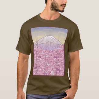 Japan Fuji Japanese Sakura Cherry Blossom Tree Gra T-Shirt