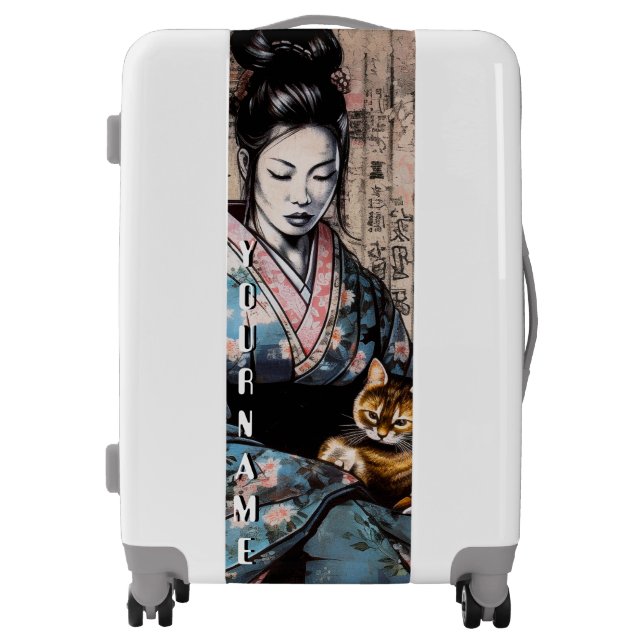 Japan girl anime kawaii Luggage Suitcase Suitcases (Front)