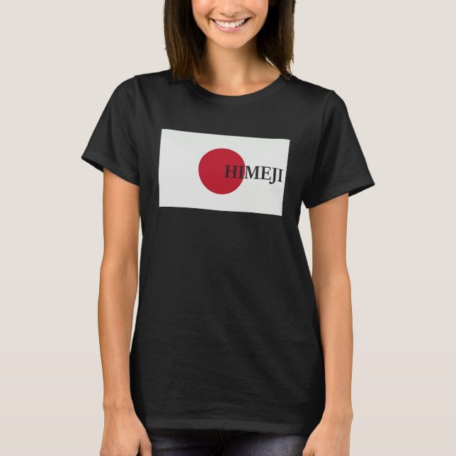 Japan Himeji Asia Travel Flag T-Shirt (Front)