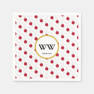 JAPAN HINOMARU Flag Custom Monogram Paper Napkins