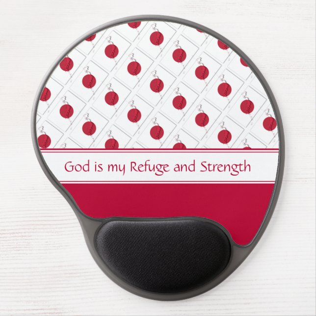 JAPAN Hinomaru God Refuge Strength Christian Gel Mouse Pad (Front)