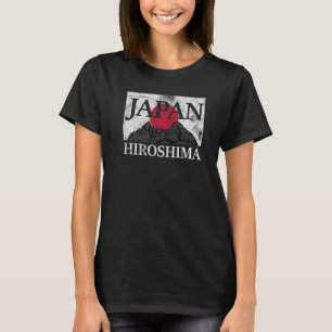 Japan Hiroshima Fuji san flag   T-Shirt