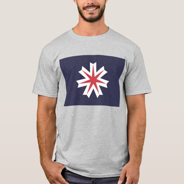 Japan Hokkaido Prefecture Flag T-Shirt (Front)