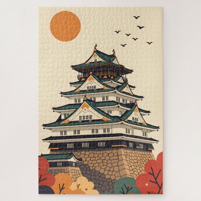 Japan Iga Ueno Castle Jigsaw Puzzle (Vertical)