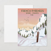 Japan Illustrated Map travel poster print. (Front/Back)