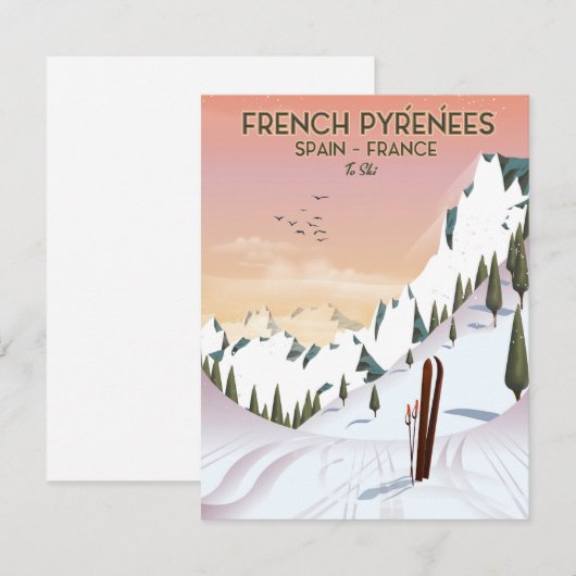 Japan Illustrated Map travel poster print. (Front/Back)