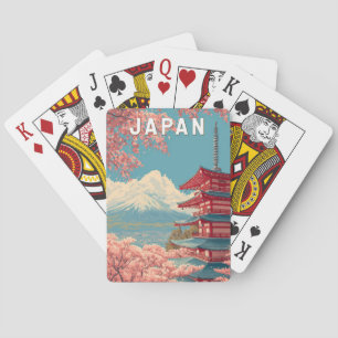 Japan Illustration Travel Art Vintage Poker Cards