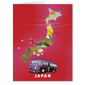 Japan Illustration travel poster. (Front)