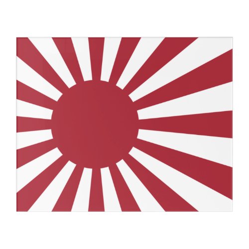 Japan Imperial Rising Sun Flag Edo to WW2 Acrylic Print