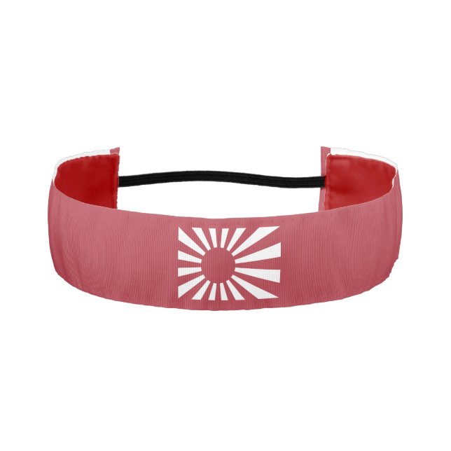 Japan Imperial Rising Sun Flag, Edo to WW2 Athletic Headband (Front)