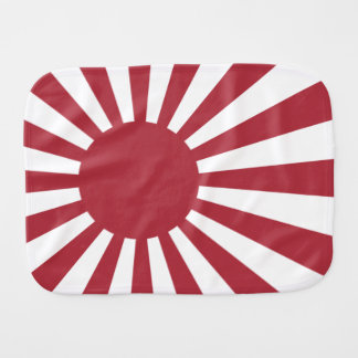 Japan Imperial Rising Sun Flag, Edo to WW2 Baby Burp Cloth