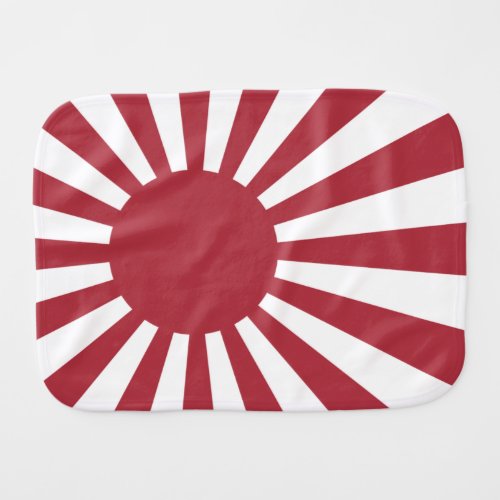 Japan Imperial Rising Sun Flag Edo to WW2 Baby Burp Cloth