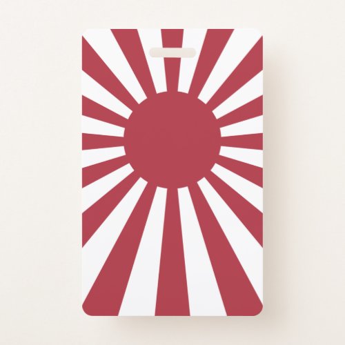 Japan Imperial Rising Sun Flag Edo to WW2 Badge