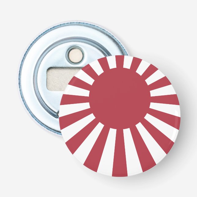 Japan Imperial Rising Sun Flag, Edo to WW2 Bottle Opener (Front)
