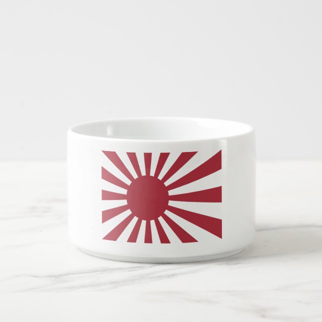 Japan Imperial Rising Sun Flag, Edo to WW2 Bowl (Center)